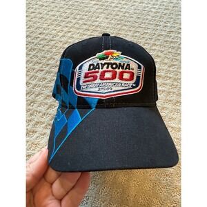 Nascar Daytona 500 flag baseball hat adjustable